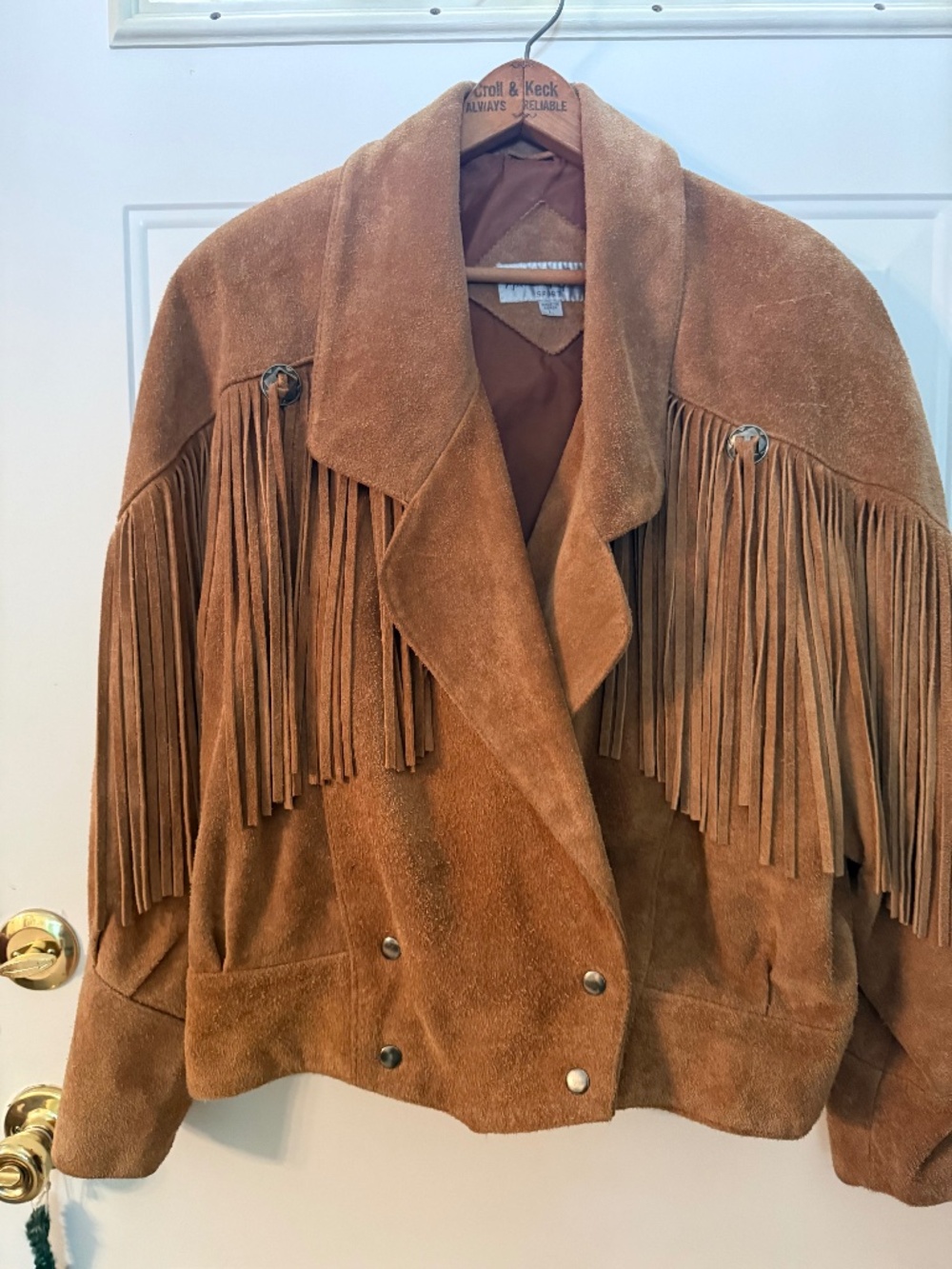 Melanie McQuade Suede Fringe Women’s Jacket Size L